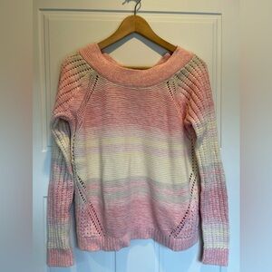 Maurice’s Large Cotton Sweater with Criss Cross Back Cutout Detail